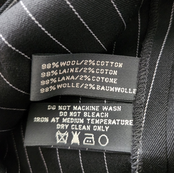 Ralph Lauren Wool Blend Straight Flared Pinstripe Dress Pants sz 2 - Picture 7 of 7